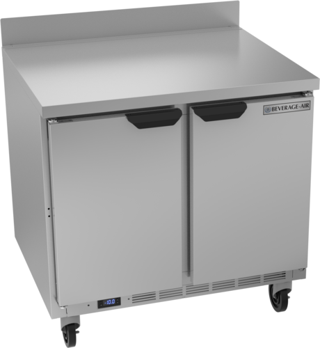 Beverage Air WTF36AHC Worktop Freezer Two Section 36 Inch 8.69 cu ft Solid Doors Stainless Steel Exterior