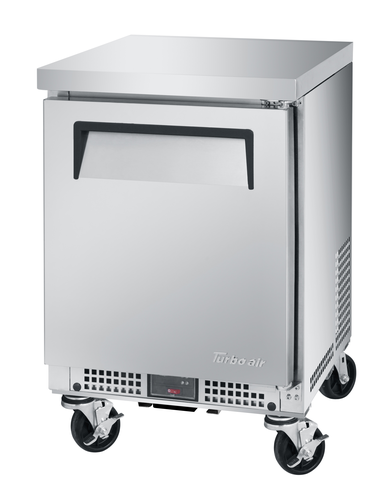 Turbo Air MUR-20S-N6 M3 Series Undercounter Refrigerator 20 inch Solid Door 2.29 cu ft Stainless Steel