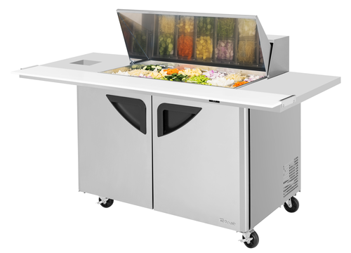Turbo Air TST-48SD-18-E-SVC-N Super Deluxe Sandwich Salad Mega Top Unit 72-5/8L x 34D x 39H Stainless Steel