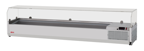 Turbo Air CTST-1800G-13-N E-Line Countertop Salad Table with Clear Hood 70-7/8 inch Stainless Steel Refrigeration