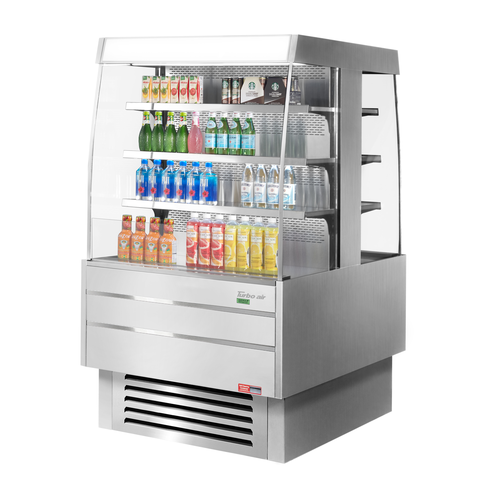 Turbo Air TIOM-36SS-N Island Display Self-Serve Refrigerated Merchandiser 14.4 cu ft capacity 38-5/8W x 48D x 65-1/4H