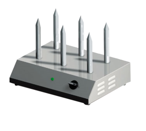 Eurodib ROBERTO Hot Dog Bun Warmer with 6 Anodized Aluminum Heaters