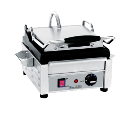 Eurodib SFE02325-120 10" x 10" Panini Machine with Adjustable Thermostat