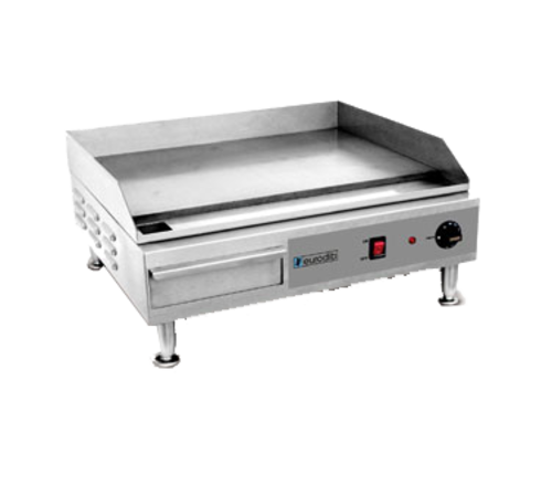 Eurodib SFE04900 Electric Griddle | 24"W x 16"D | Dial Thermostat | Stainless Steel