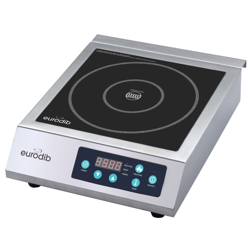 Eurodib USA CI3500 Commercial Single Burner Induction Range (5"-10" Compatible, 3.5kW)