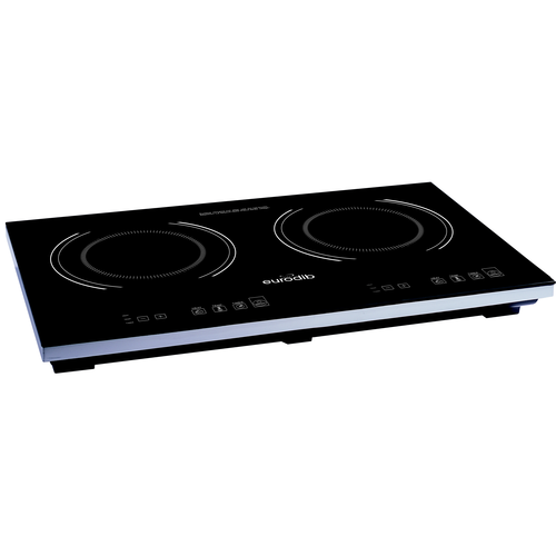 Eurodib S2F2 Induction Range: Countertop, Double Burner, 6"- 9" Compatible, 150°F to 450°F