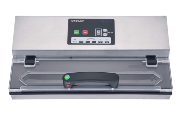 Eurodib USA Atmovac Buran Commercial-Grade Countertop External Vacuum Packaging Machine with 16" Seal Bar