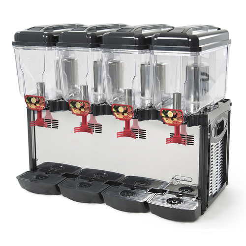 Eurodib USA Cofrimell CD4J Juice Dispenser (4 x 3-Gal Bowls, 1/16 HP)