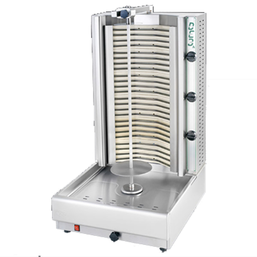 Eurodib USA Visvardis DE3A Electric Gyro Machine - 90-140lbs Capacity, 31-1/8"H Spit
