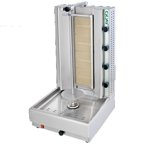 Eurodib Visvardis DG8A Gas Gyro Machine: 90-140lbs Capacity, 48,000 BTU