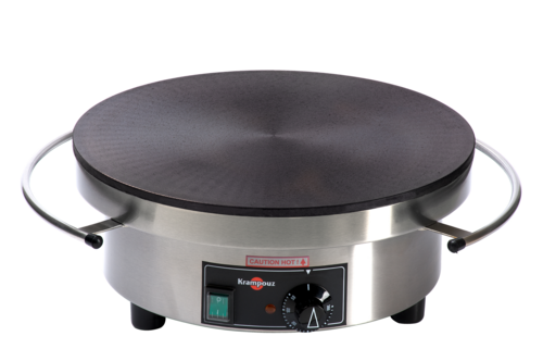 Krampouz 15-3/4" Cast Iron Griddle Electric Crepe Maker with Thermostatic Control