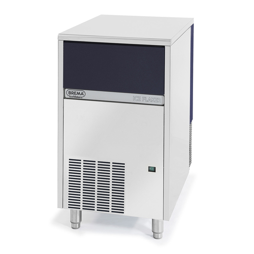 Eurodib USA Brema GB903A HC Undercounter Ice Maker with Bin: 253 lbs/24hr, 66 lbs Storage, Flake-Style