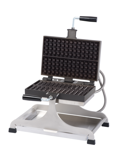 Krampouz WECCIEAT Waffle Maker: 4x13 Liege, Thermostatic Control, Cast Iron Plates, 2.6kW