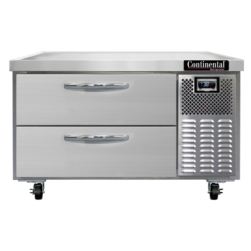 Continental Refrigerator D36GN Griddle Stand with Drawers Stainless Steel Top and Electronic Control
