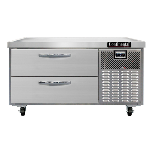 Continental Refrigerator D48GFN Freezer Griddle Stand Stainless Steel Top with Drawers and Digital Control