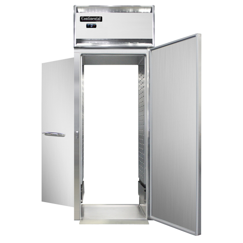 Continental Refrigerator D1FINRT Designer Line Freezer Roll-Thru One Section Self-Contained Stainless Steel