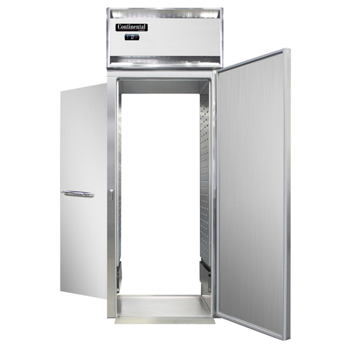 Continental Refrigerator D1FINSSRT Designer Line Freezer Roll-Thru One Section Stainless Steel 1 HP NSF Certified