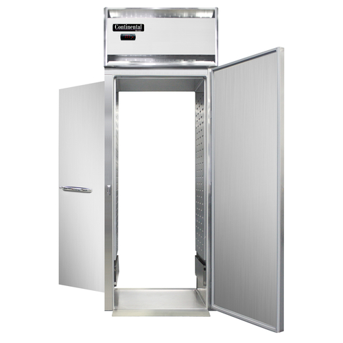 Continental Refrigerator DL1WI-RT Designer Line Warmer Roll-Thru One Section Stainless Steel Full Height Solid Doors