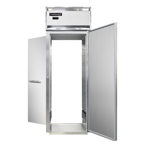Continental Refrigerator DL1WI-RT-E Designer Line Extra-High Warmer Roll-Thru One-Section Stainless Steel Cabinet