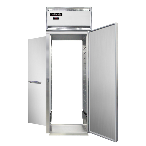 Continental Refrigerator DL1WI-SS-RT-E Designer Line Extra-High Warmer Roll-Thru One-Section Stainless Steel Cabinet
