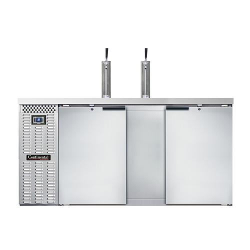 Continental Refrigerator KC69SNSS Keg Cooler 69W 18 cu ft Front Breathing Stainless Steel 3 Keg Capacity