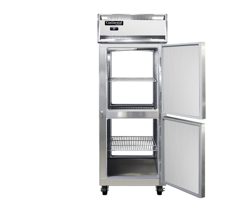 Continental Refrigerator 1FENPTHD Extra-Wide Freezer Pass-Thru 28-1/2W One-Section Self-Contained Stainless Steel