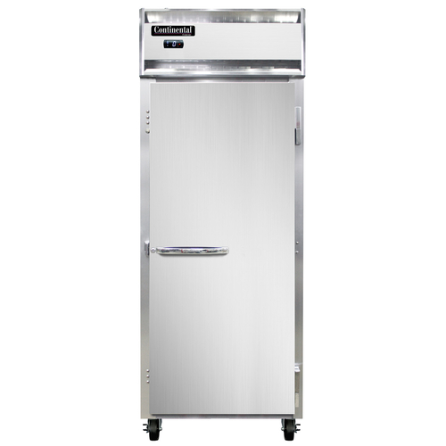 Continental Refrigerator 1FENSS Extra-Wide Freezer Reach-In Stainless Steel One-Section Self-Contained 28-1/2 Inch