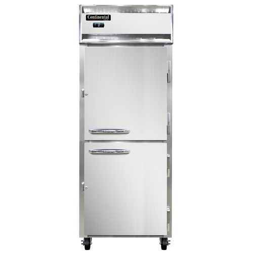 Continental Refrigerator 1FENSSHD Extra-Wide Freezer Reach-In 28-1/2W One-Section Stainless Steel Energy Star