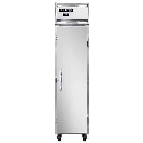 Continental Refrigerator 1FSENSS Slim Line Freezer Reach In 17-3/4W One Section Stainless Steel Full Height Door