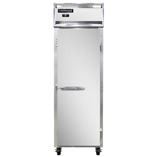 Continental Refrigerator 1RNSA Reach In Refrigerator 20 Cu Ft Stainless Steel Full Height Solid Door Energy Star