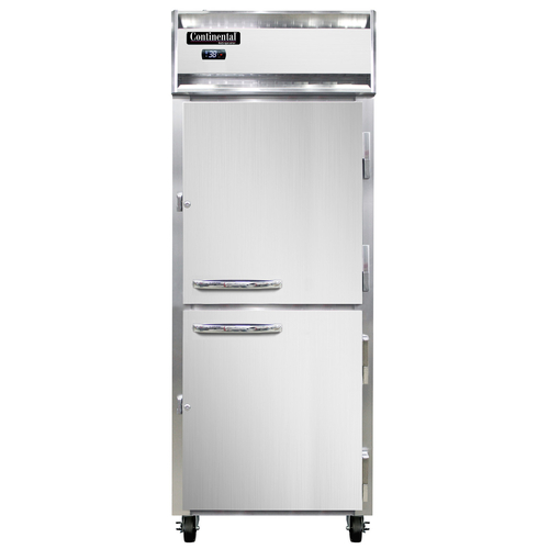 Continental Refrigerator 1RENSAHD Extra-Wide Reach-In Refrigerator 28-1/2 inch One-Section Stainless Steel Energy Star