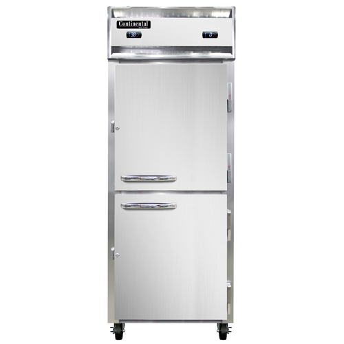 Continental Refrigerator 1RFENSSHD Extra-Wide Reach-In Refrigerator Freezer Stainless Steel 28-1/2 inch One Section