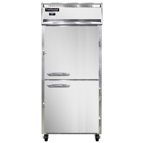 Continental Refrigerator 1RXNHD Extra-Wide Reach-In Refrigerator 36-1/4 inch One-Section Stainless Steel Energy Star