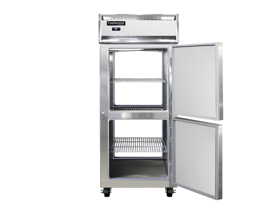 Continental Refrigerator 1RXNSSPTHD Extra-Wide Pass-Thru Refrigerator 36-1/4 inch Stainless Steel One-Section