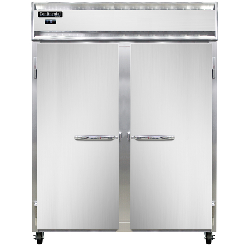 Continental Refrigerator 2FEN Extra-Wide Freezer Reach-In 57W Two-Section Stainless Steel Energy Star