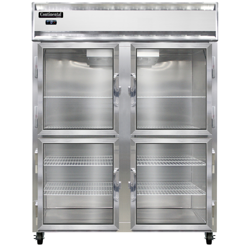 Continental Refrigerator 2FENGDHD Extra-Wide Freezer Reach-In 57W Two-Section 50 cu ft Capacity Self-Contained Refrigeration