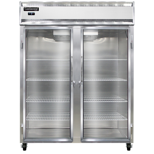 Continental Refrigerator 2FENSAGD Extra-Wide Freezer Reach-In 57W Two-Section 50 cu ft Capacity Self-Contained Refrigeration