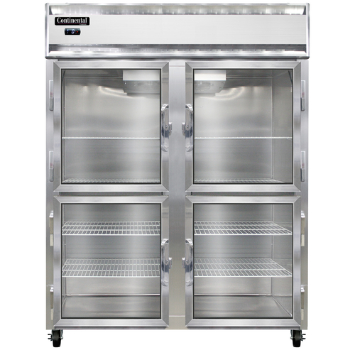 Continental Refrigerator 2FENSAGDHD Extra-Wide Freezer Reach-In 57W Two-Section 50 Cu Ft Capacity Self-Contained Refrigeration