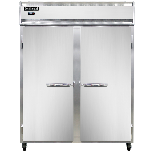 Continental Refrigerator 2REN Extra-Wide Refrigerator Reach-In 57W Two-Section Stainless Steel Energy Star