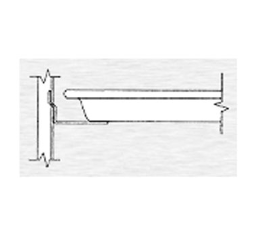 Continental Refrigerator 50-P008AB Pan Slide Assembly Half Section Stainless Steel Angle Holds 8 Pans