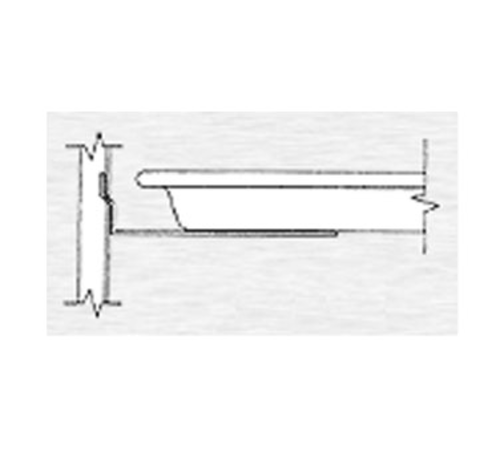 Continental Refrigerator 50-P008AB-E Universal Pan Slide Assembly Stainless Steel Angles for E Models