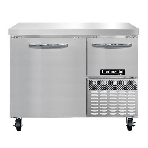 Continental Refrigerator FA43N Freezer Base Worktop Unit 43W Stainless Steel Flat Work Top NSF Certified