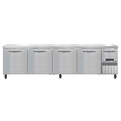 Continental Refrigerator RA118N Refrigerated Base Worktop Unit 118W Stainless Steel Flat Work Top Energy Star