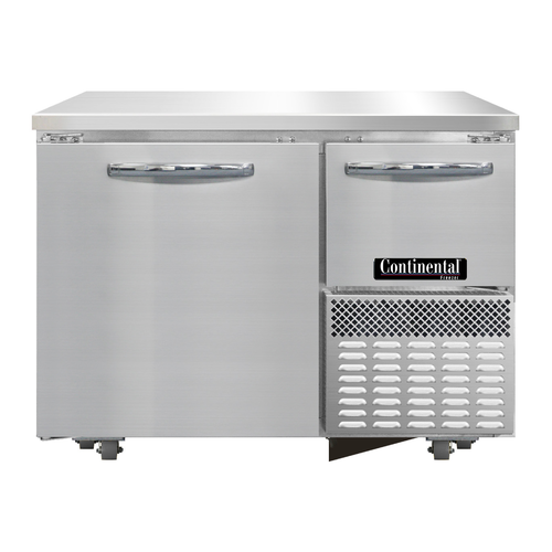 Continental Refrigerator FA43N-U Undercounter Freezer Base 43W Stainless Steel Top Aluminum Interior 1/3 HP R290