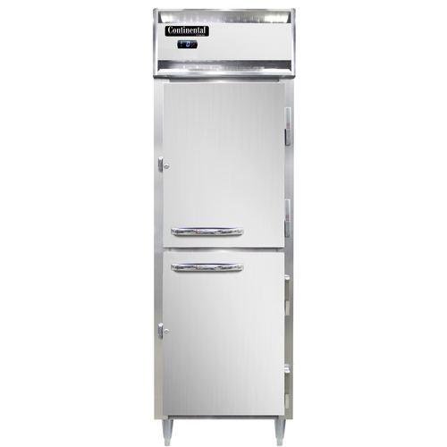 Continental Refrigerator D1FNHD Designer Line Freezer One Section Self Contained Aluminum Stainless Steel 1/2 HP