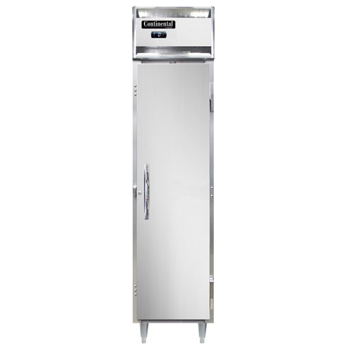 Continental Refrigerator D1FSEN Designer Slim Line Freezer One Section Self Contained Aluminum Stainless Steel