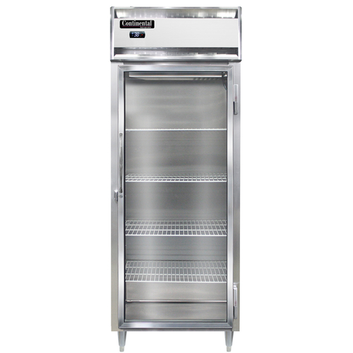Continental Refrigerator D1RENSAGD Designer Line Wide Refrigerator 28-1/2 inch One Section Stainless Steel