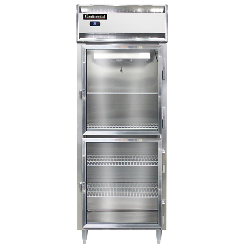 Continental Refrigerator D1RESNSSGDHD Designer Line Wide Refrigerator 28-1/2 inch One Section Stainless Steel
