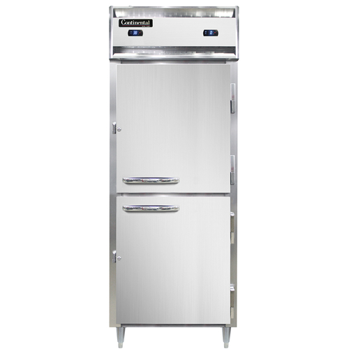 Continental Refrigerator D1RFENHD Designer Line Refrigerator Freezer One Section Self Contained Aluminum Stainless Steel