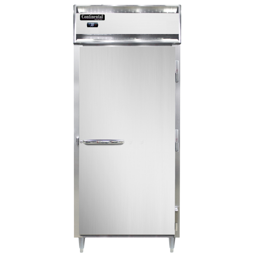 Continental Refrigerator D1RXN Designer Line Extra-Wide Refrigerator 36-1/4 inch One-Section Self-Contained Aluminum